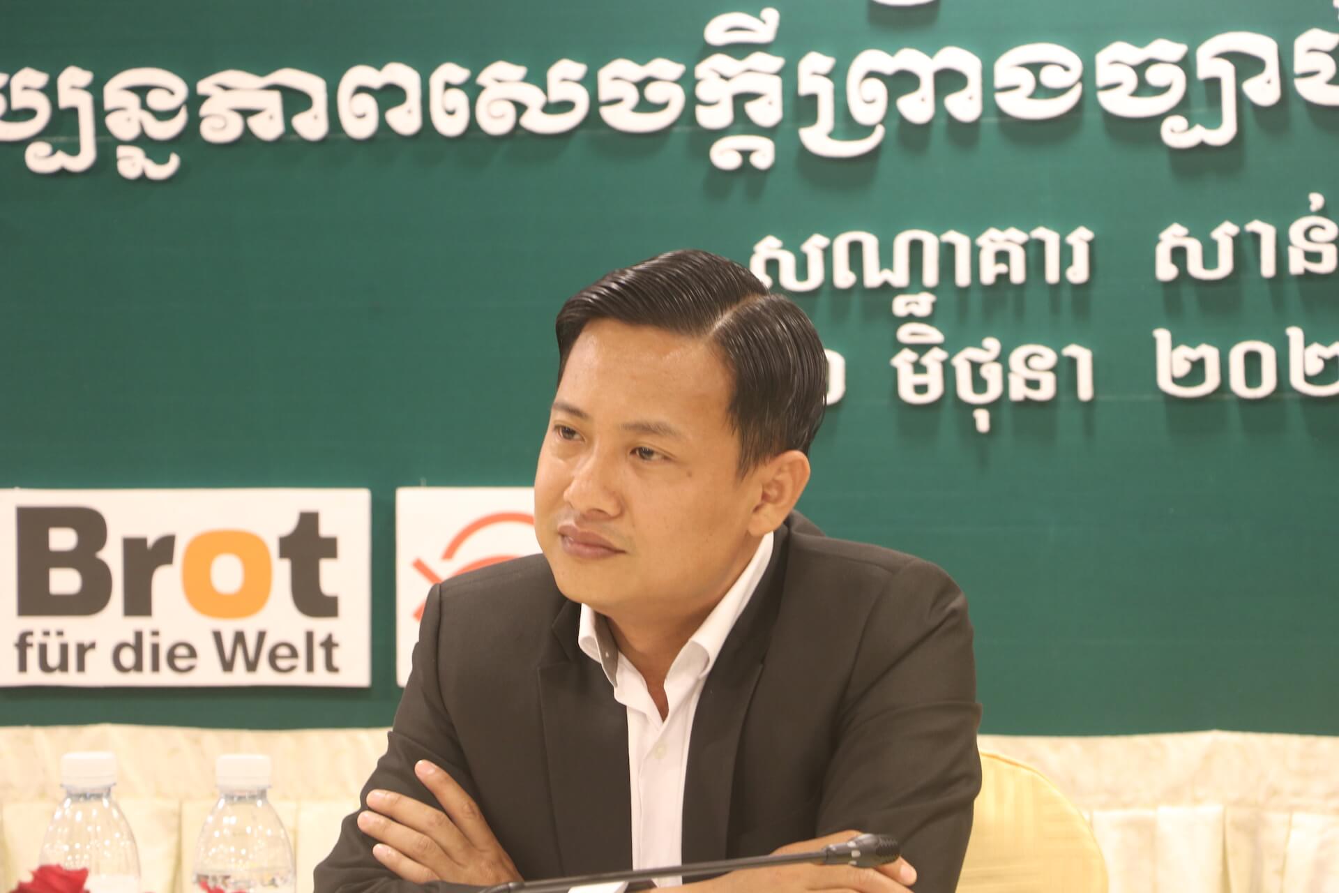 Undersecretary of State Sophoan Meas participated in the workshop