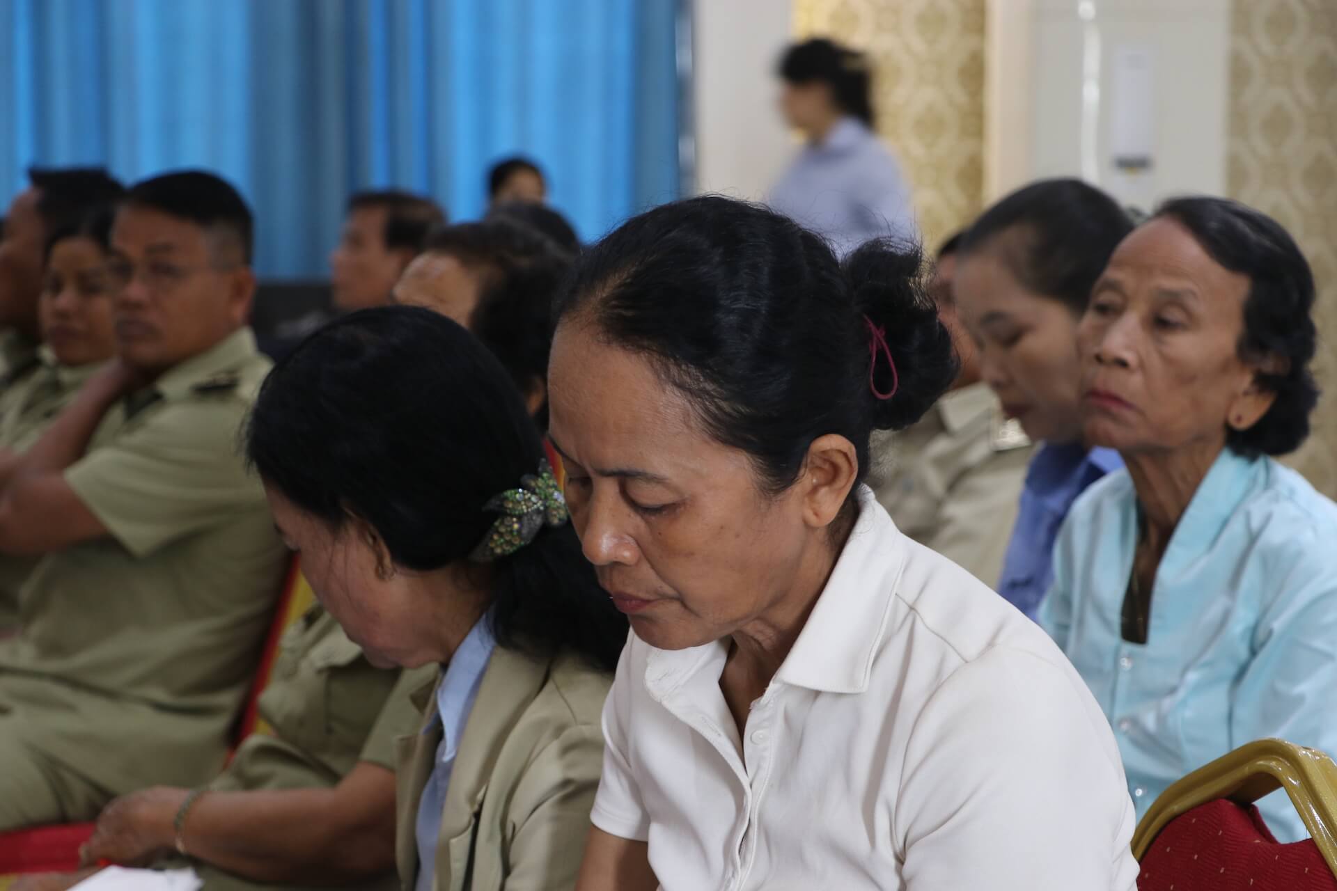 meeting with local officials in Kampong Speu, 2020