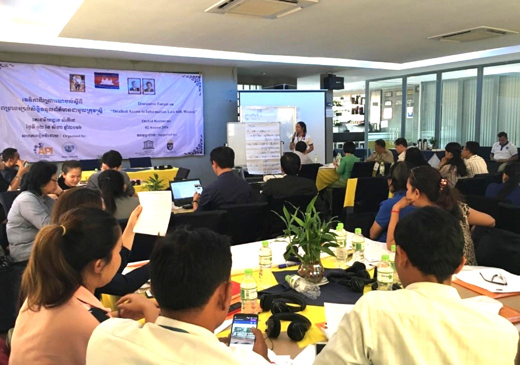 Supporting the development of an effective Cambodian Access to Information Law